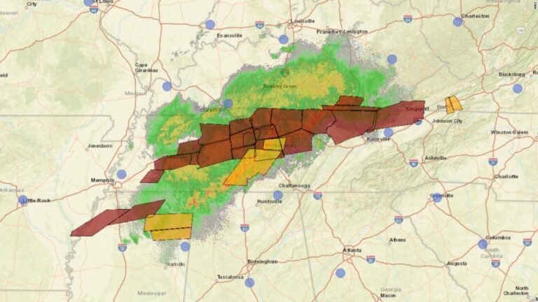 Homes and roads are flooding in parts of Nashville and other areas of Tennessee as powerful storms roll through