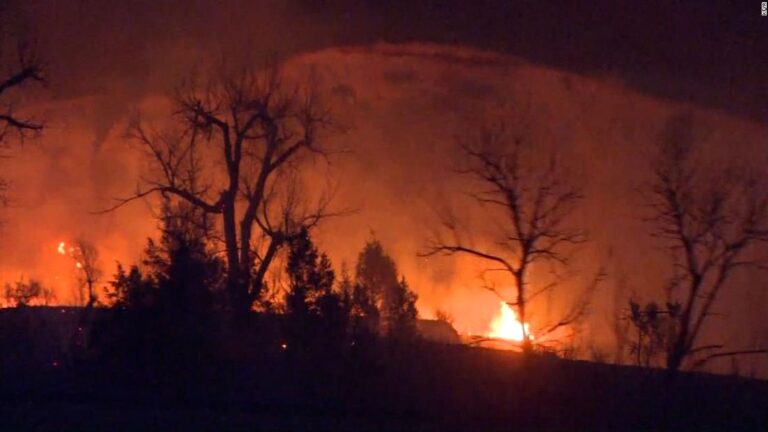 A North Dakota town is evacuated as governor declares a statewide emergency due to wildfires