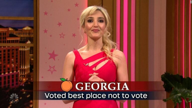 SNL calls out Georgia for its new voting law during cold open