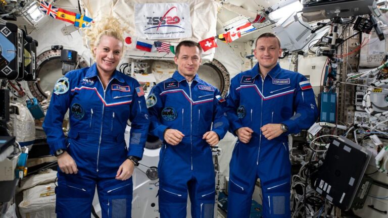 NASA astronaut and Russian cosmonauts are returning to Earth