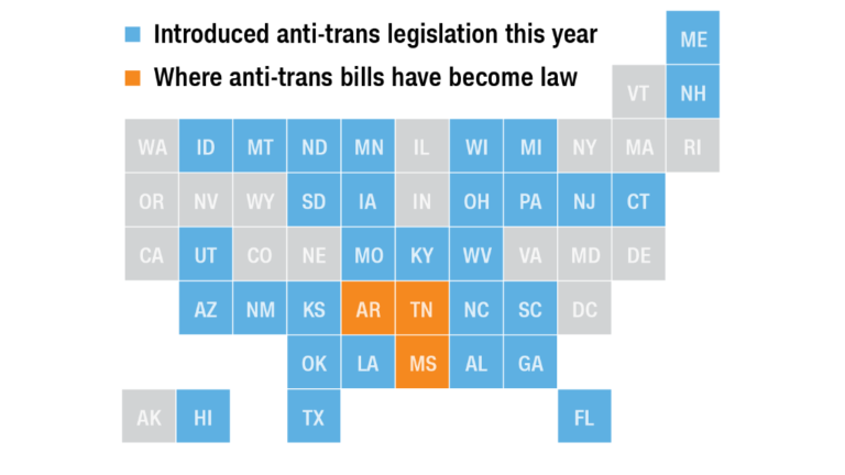 This record-breaking year for anti-transgender legislation would affect minors the most