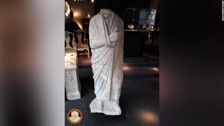 Off-duty police discover stolen Roman statue in Belgian antiques shop
