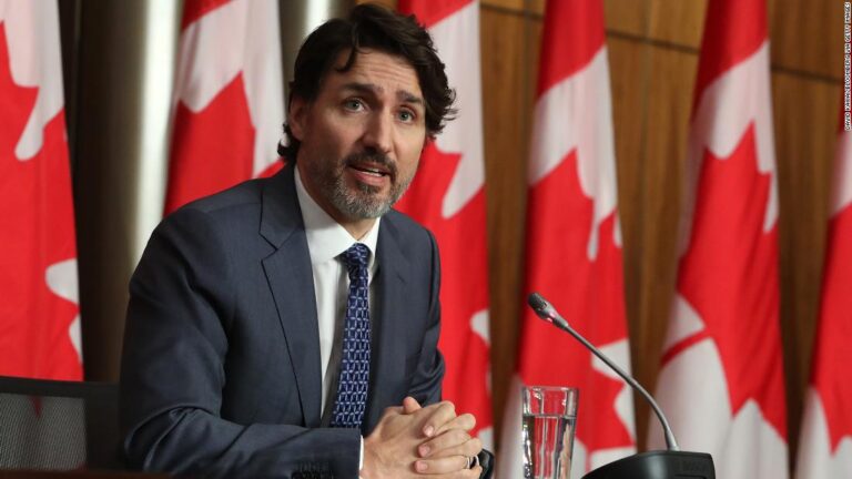 Trudeau warns Canada faces a serious third wave of Covid-19 cases as officials toughen lockdown measures