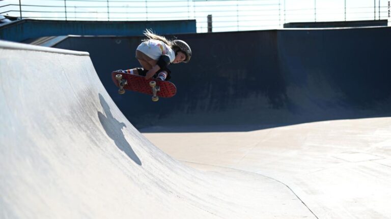 World’s next skateboard star is a 6-year-old girl riding ramps double her size