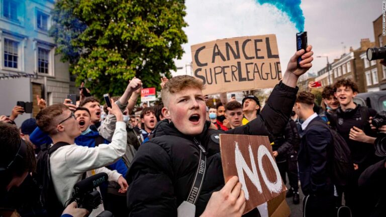 Juventus and Man Utd shares plunge as Super League plan collapses