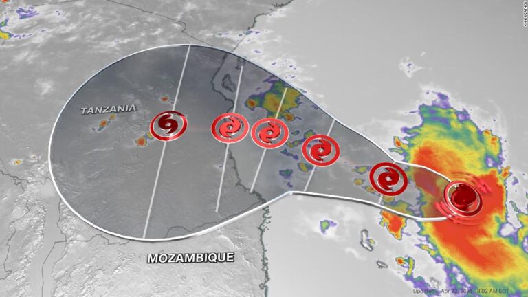 A rare tropical cyclone is approaching one of Africa’s most populated cities