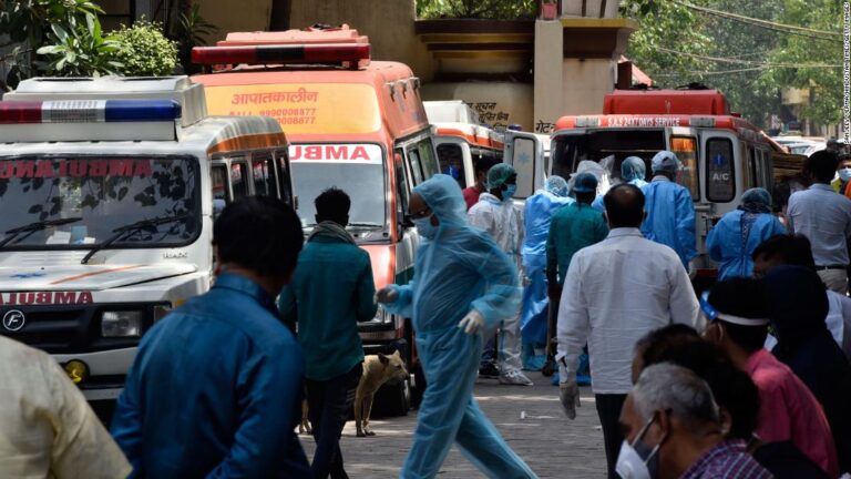 No respite in India as country sets Covid-19 infection record for third straight day