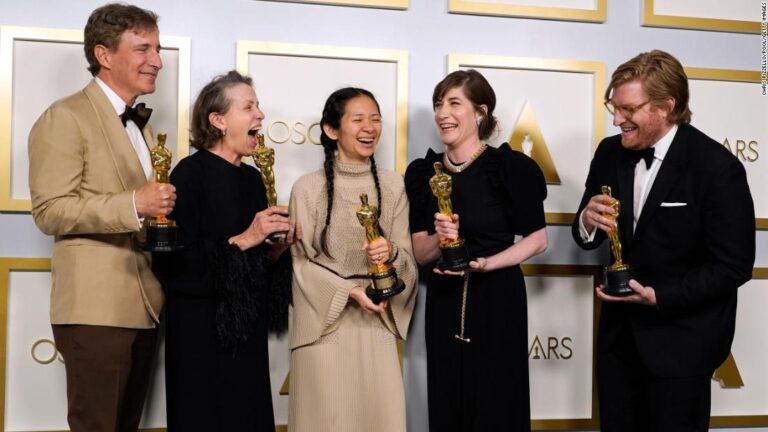 ‘Nomadland’ wins big at historic Oscars night, including best picture