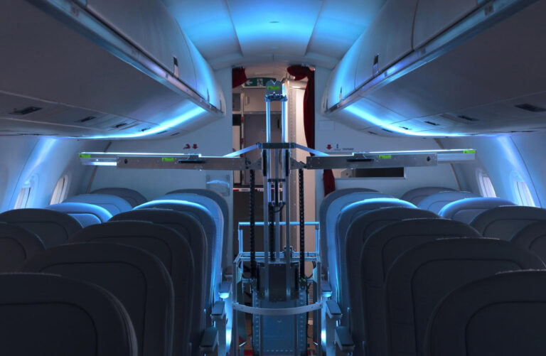 Emirates Group unit trials robots using UV light to zap viruses on planes