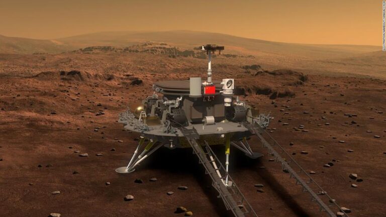 China lands rover on Mars