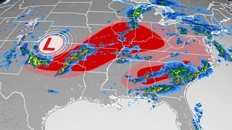 Tornado touches down in Atlanta area as over 100 million people are at risk for severe storms