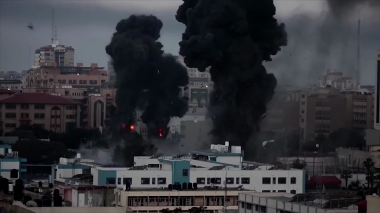 Videos show Israeli airstrikes on Gaza