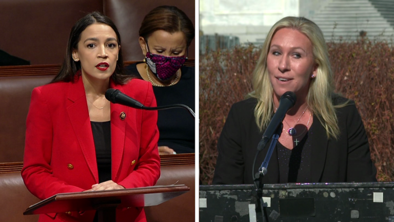 Since-deleted video shows Marjorie Taylor Greene harassing Alexandria Ocasio-Cortez’s office during 2019 Capitol Hill visit