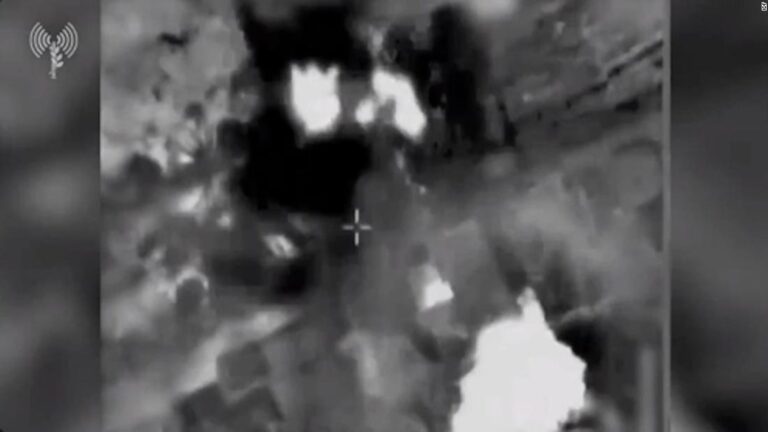 Footage shows what Israel says is its strikes on Hamas tunnels