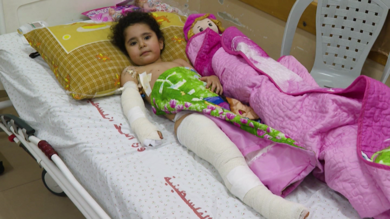 ‘Why did they do this to me?’: 4-year-old injured in Gaza airstrike