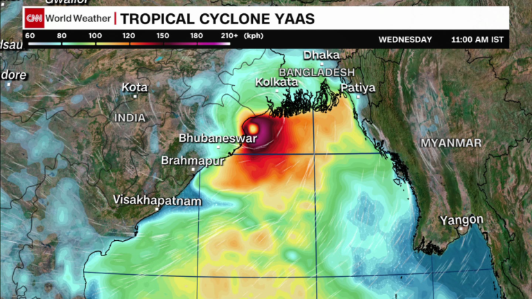 Tropical Cyclone Yaas to hit Northeast India Wednesday