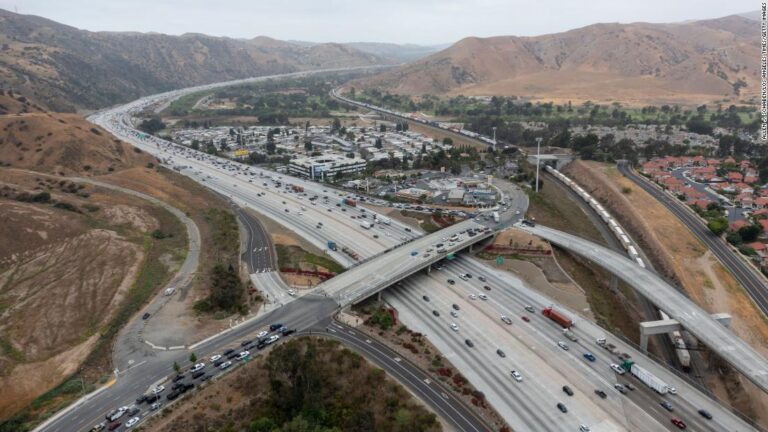 More than 100 vehicles have been struck by projectiles along a busy Southern California freeway