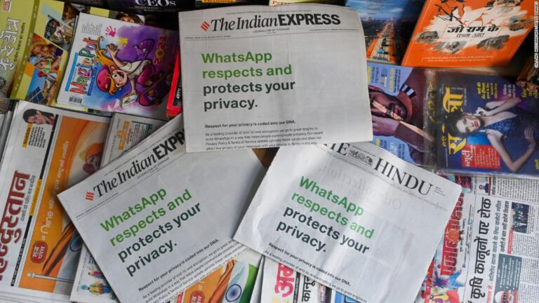 WhatsApp sues Indian government in bid to block ‘mass surveillance’ rules