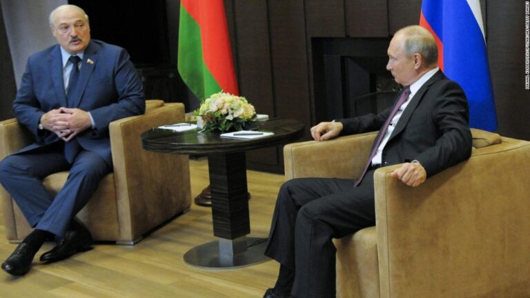 Lukashenko says documents about Ryanair flight will reveal ‘what’s going on’ as Putin backs Belarus