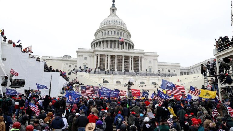 Judge rebukes GOP for downplaying US Capitol riot as he hands out first sentence in insurrection