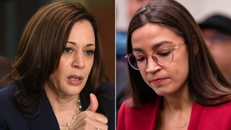 Ocasio-Cortez calls out Kamala Harris after speech