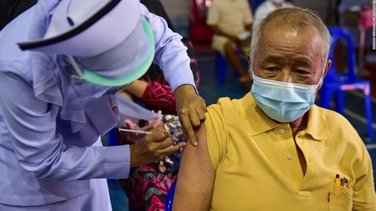 Thailand begins mass Covid-19 vaccine rollout using shots made by royal-owned company