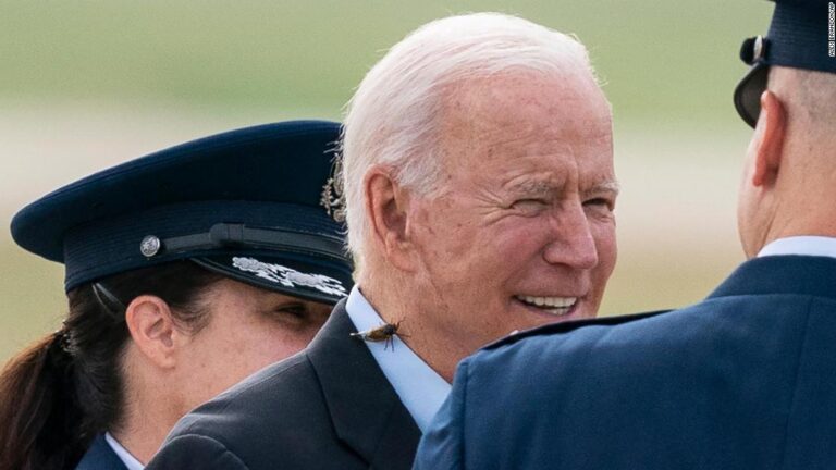 Biden has run-in with cicada before boarding Air Force One