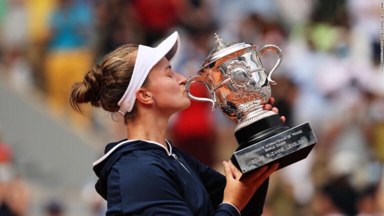 Unseeded Barbora Krejcikova wins maiden grand slam title at French Open