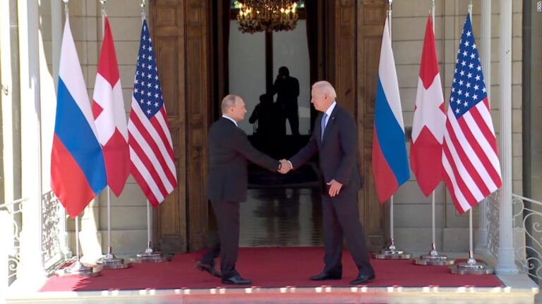 Biden and Putin arrive for high-stakes summit
