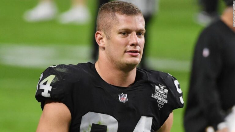 Carl Nassib of Las Vegas Raiders is first active NFL player to announce he is gay