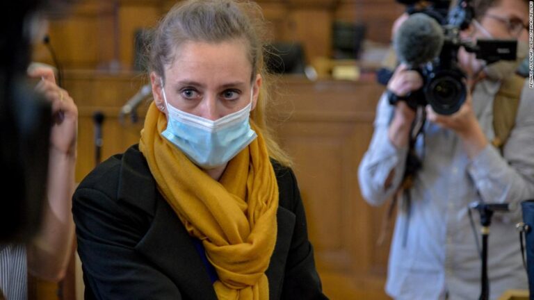 Frenchwoman who killed abusive husband faints in court as prosecutors seek sentence that could see her walk free