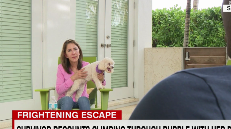 Surfside survivor climbed out of collapsing building with her dog