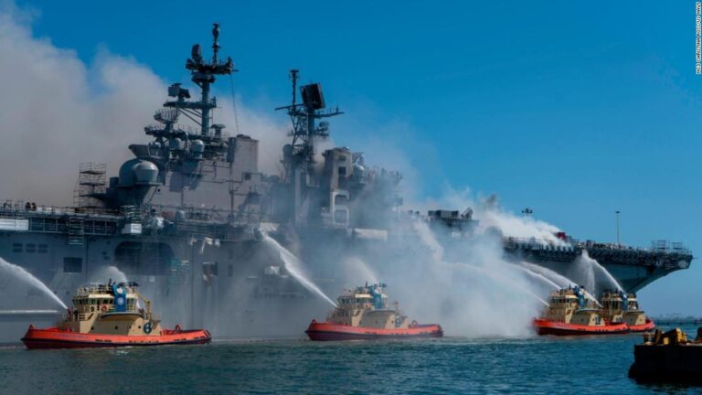 Navy charges sailor in fire that destroyed billion-dollar warship