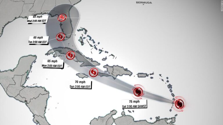 Hurricane Elsa brings strong winds and heavy rain to the Caribbean
