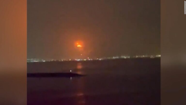 Fire rips through Dubai port after explosion inside a ship’s container