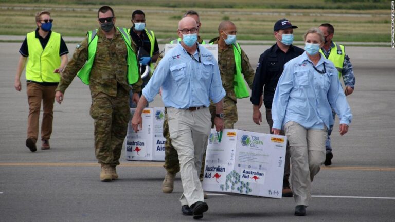Island’s Covid crisis has become a political power play between China and Australia