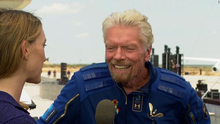 Branson’s advice to Bezos after historic space flight