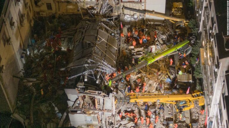Hotel collapse in China’s Jiangsu province kills eight