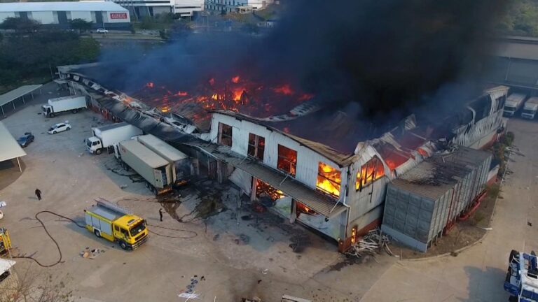 City center left gutted after violence and looting in South Africa