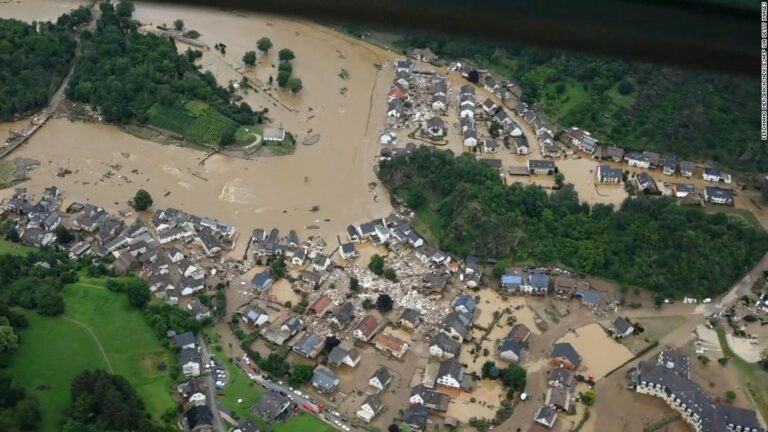 Germany’s worst rainfall in a century leaves dozens dead and hundreds missing, authorities say