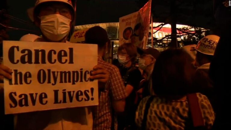 See protesters outside Olympics opening ceremony