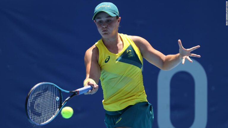 Tennis top-seed Ashleigh Barty knocked out of Olympics in first round