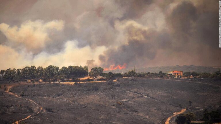 Wildfires scorch Spain and cause ‘disaster without precedence’ in Sardinia