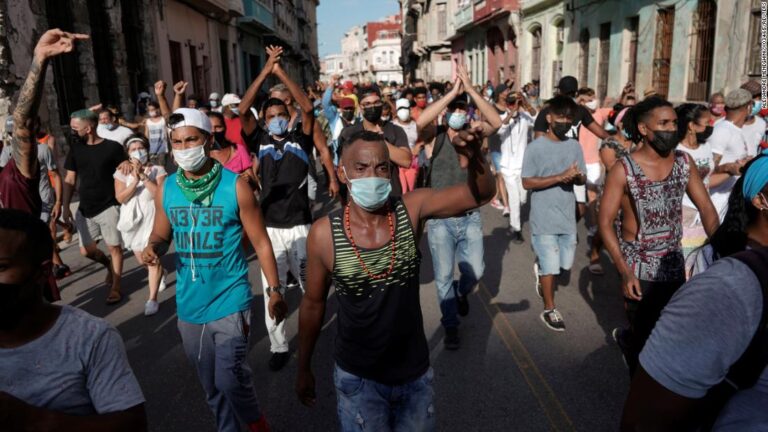 After historic protests, defiant Cubans face mass trials