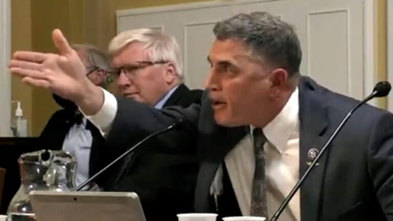 See GOP lawmaker’s reaction when he’s confronted over insurrection remarks