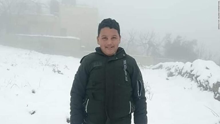 12-year old Palestinian boy killed by Israeli gunfire in West Bank, Palestinian health ministry says