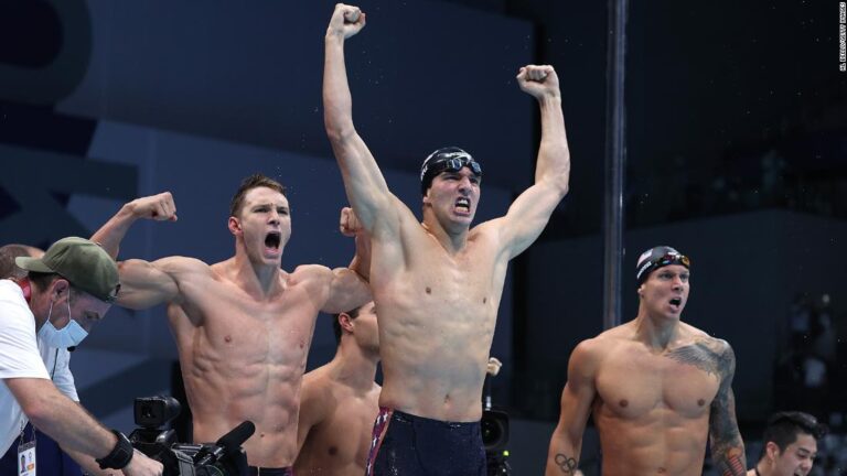 Olympic swimming ends with historic win for Team USA