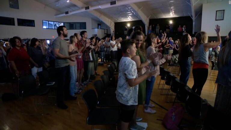 Inside Maine church where most of the congregation is unmasked and unvaccinated