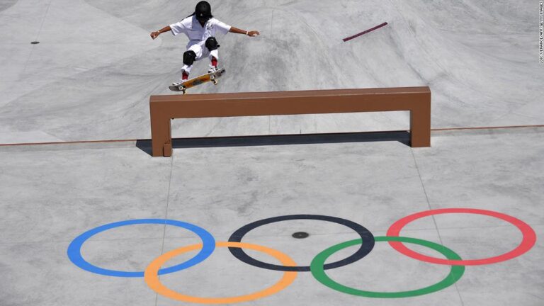 Skateboarder, 13, was urged on to bronze by gold medal winner