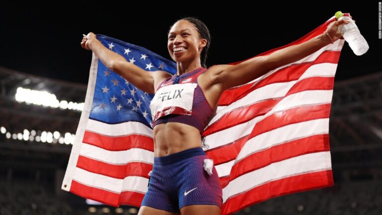 Team USA’s Allyson Felix becomes most decorated female Olympic track and field athlete